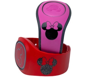 Minnie Mouse Decal for MagicBand 2 & MagicBand+ | Vinyl Sticker Decoration for Magic Band | Character Decoration for Disney World Trip