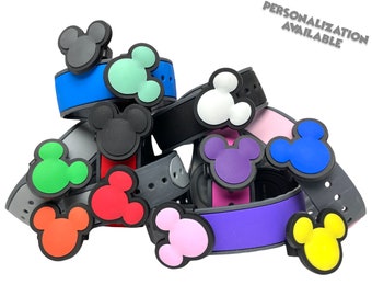 Verrous coulissants Mickey Mouse pour MagicBand 2.0 et MagicBand+ | Convient aux bracelets magiques pour adultes et enfants | Accessoires pour housse de protection Disney World Trip