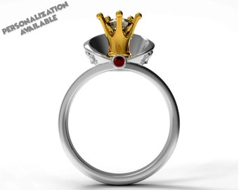 Disney Villain Evil Queen Crown & Shawl Ring | Gift for Snow White Fan | Ready to Ship!