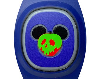 Poison Apple Decal for MagicBand 2 or MagicBand+ | Evil Queen Vinyl Sticker for Magic Band Puck Mickey | Decoration for Disney World Trip