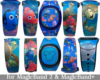 Finding Nemo Skin for MagicBand 2.0 or MagicBand+ | Dory Magic Band Decal | Disney World Trip | Fits Child & Adult Band for WDW