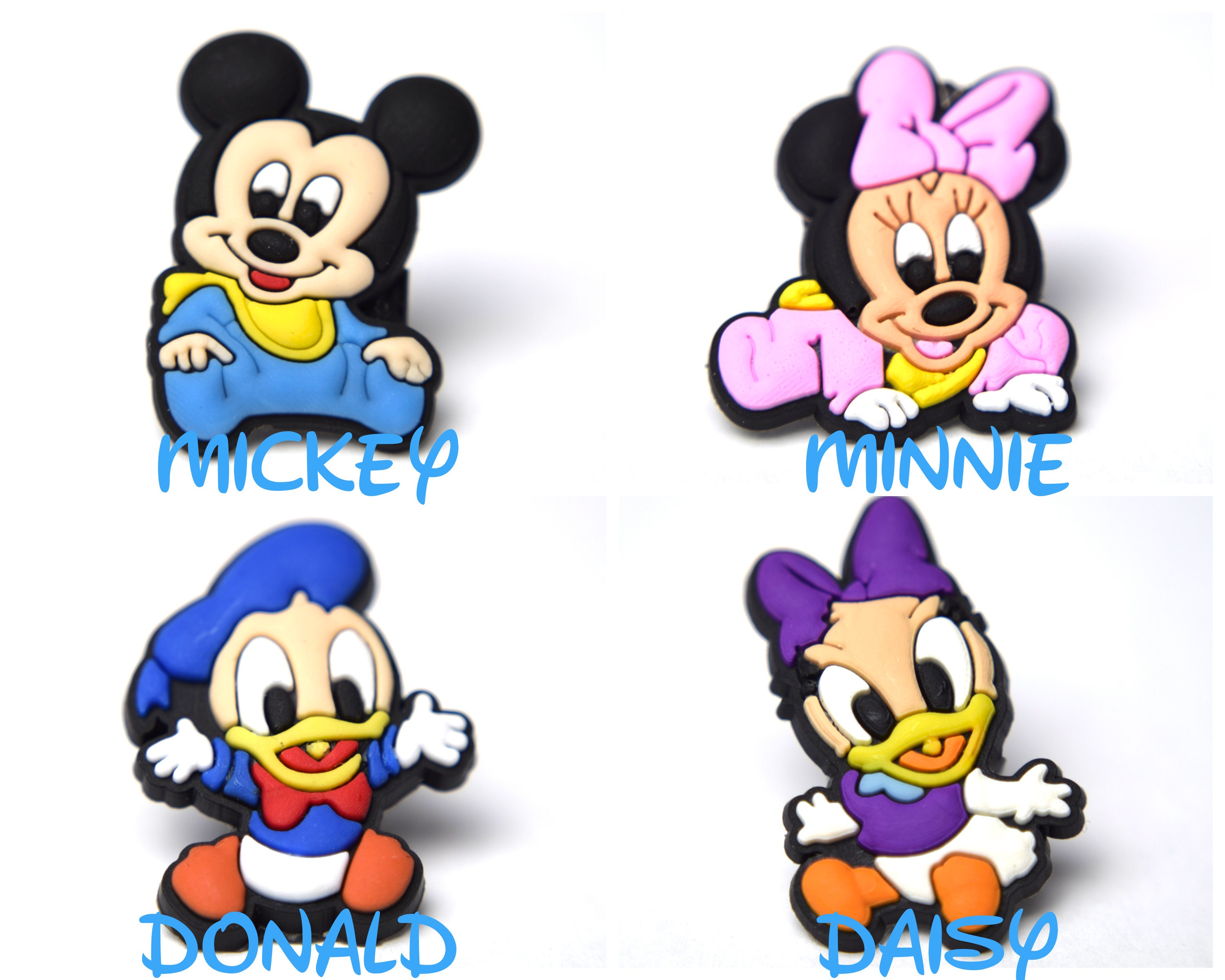 Disney Mickey & Friends Straw Buddies Mickey, Minnie, Donald