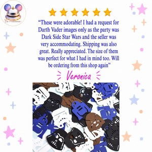 Star Wars Confetti | Star Wars Party Confetti | Star Wars Party Supplies | Darth Vader Confetti | R2D2 Confetti | Storm Trooper | Chewbacca image 12