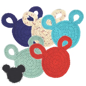 Hidden Mickey Dishcloth | Mickey Mouse Scrubber | Mickey Dish Cloth | Mickey Dishcloth | Disney Wash Cloth | Mickey Washcloth Scrubbie