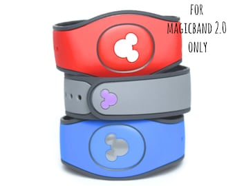 Mickey Mouse Decals for MagicBand 2.0 | Magic Band Decal | Disney World Trip Vinyl Sticker | Custom Colors | Wrist Decoration for WDW