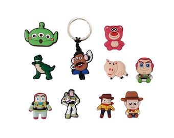 Toy Story Zipper Pulls, Keychains, Bag Tags