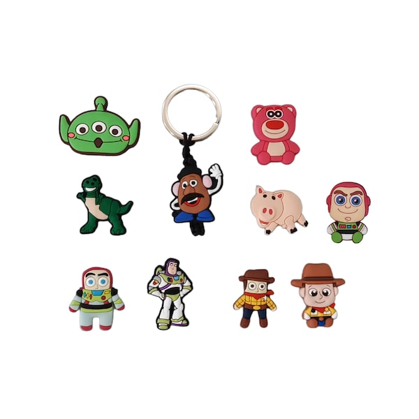 Toy Story Zipper Pulls, Keychains, Bag Tags