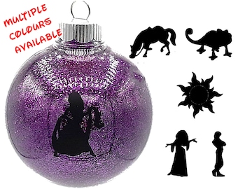 Tangled Christmas Tree Disc or Ball Ornament