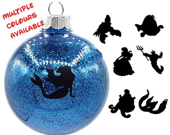 Little Mermaid Christmas Disc or Ball Ornament