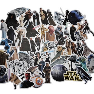 Star Wars Stickers | Vinyl Sticker for Laptop, Scrapbook, Phone, Luggage, Journal, Party Decoration | Assorted Stickers