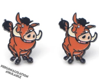 Lion King Pumbaa Earrings | Lion King Earrings | Warthog Earrings | Lion King Jewelry | Disney Earrings | Disney Jewelry | Lion King Gift