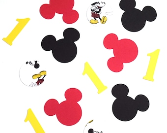 Custom Mickey Mouse Birthday Confetti | Disney Birthday Confetti | Mickey Mouse Party | Disney Confetti | Disney Party | Mickey Birthday