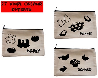 Custom Mickey and Friends Zipper Bag | Disney Zipper Pouch