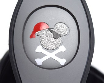 Pirate Mickey Decal for MagicBand 2 or MagicBand+ | Magic Band Decal | Vinyl Sticker for Mickey | Custom Decoration for Disney World Trip