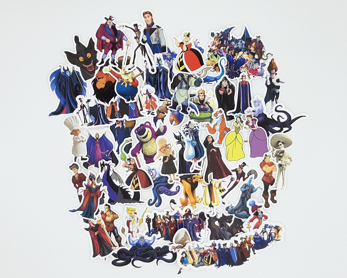 Villains Stickers Vinyl Sticker for Laptop Scrapbook Etsy Canada