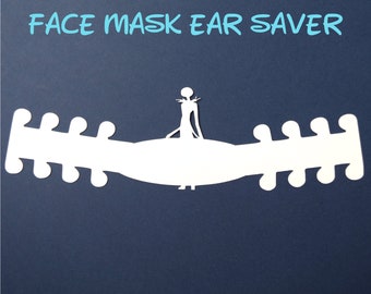 Jack Skellington Face Mask Ear Saver | Nightmare Before Christmas | Ready to Ship