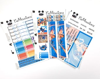 Lilo and Stitch Monthly Planner Stickers | Erin Condren | For LifePlanners Organizers Journals Calendars | Angel | Permanent and Removable