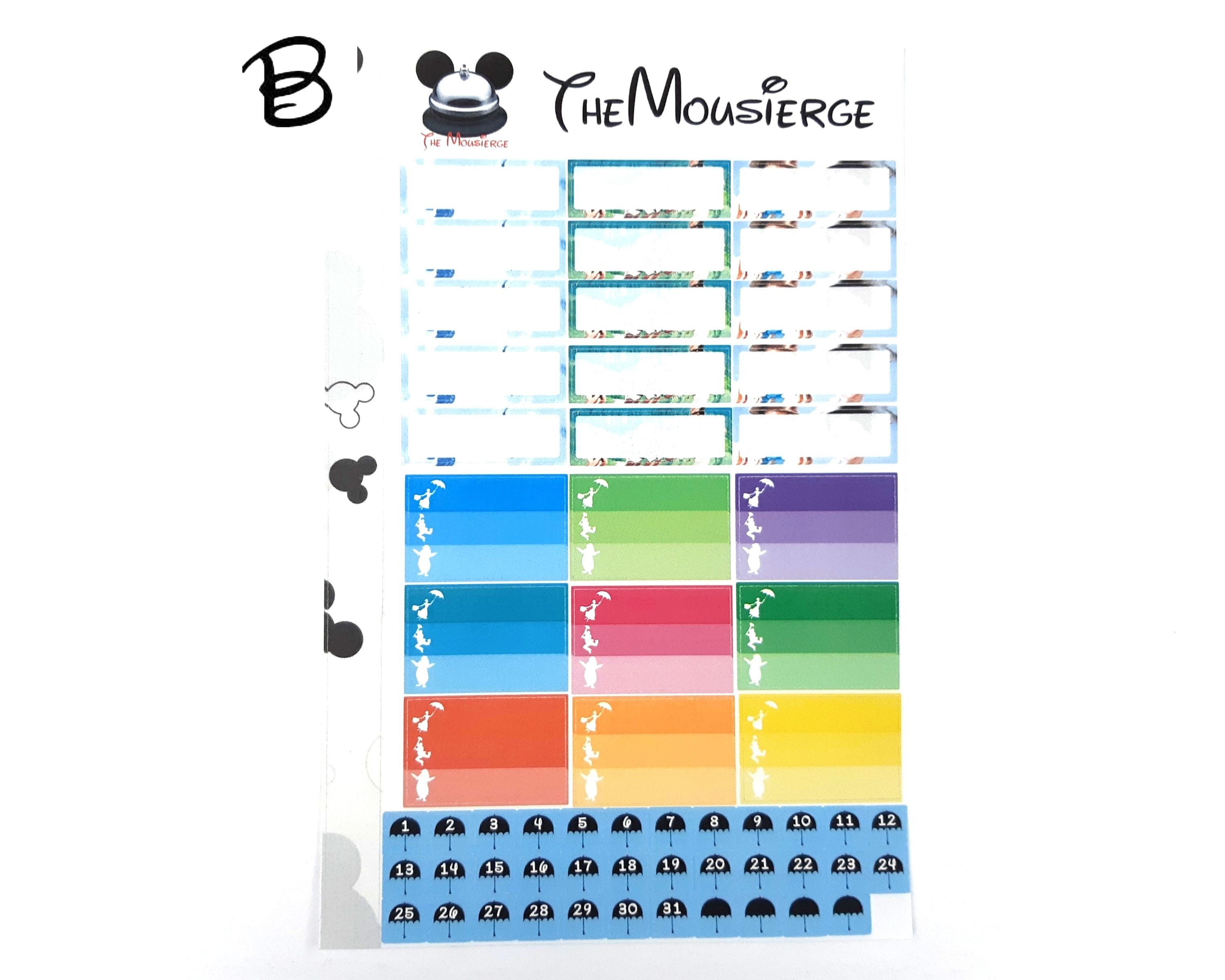 Mary Poppins Monthly Planner Stickers Erin Condren for Lifeplanners  Organizers Journals Calendars Permanent and Removable 