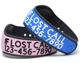 If Lost Contact Number MagicBand 2.0 Decals | Magic Band Decal | Disney World Trip Vinyl Sticker | Lost Child Phone Number