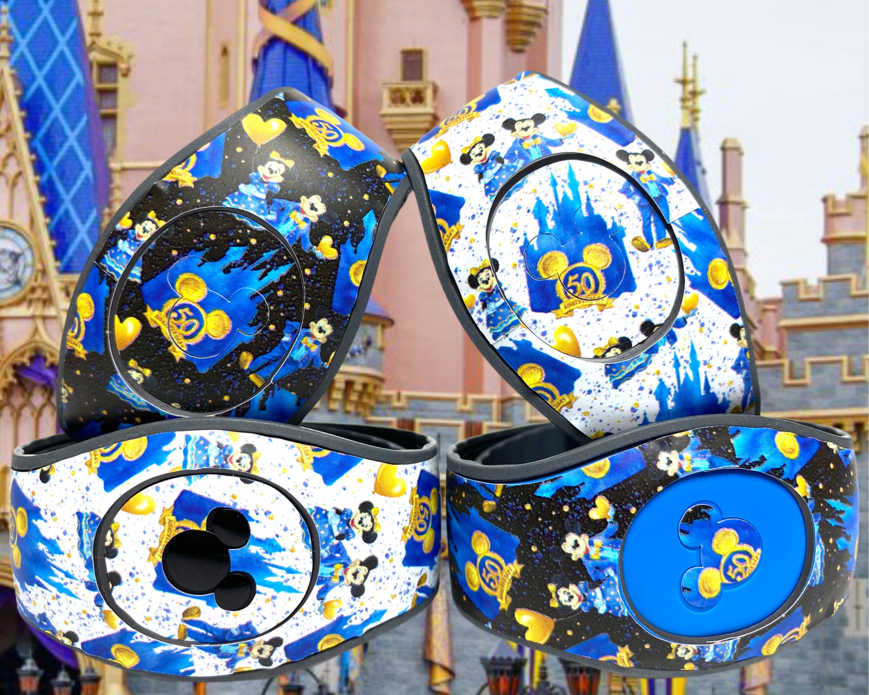 Disney World 50th Anniversary MagicBand 2.0 Skin Castle Etsy