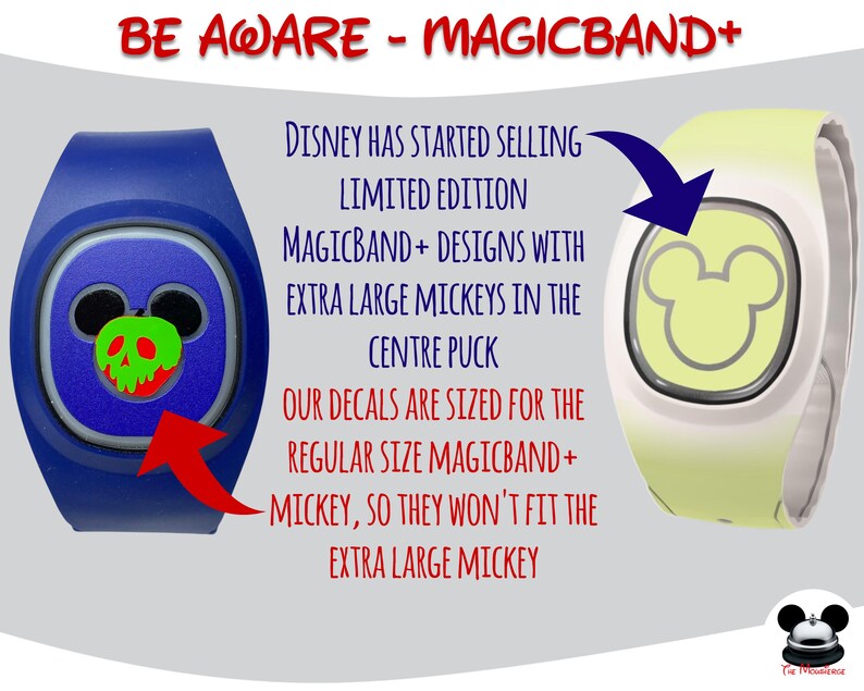 Daisy Duck Decal for MagicBand 2 or MagicBand+ | Vinyl Sticker for Magic Band Mickey | Classic Character Decoration for Disney World Trip afbeelding 5