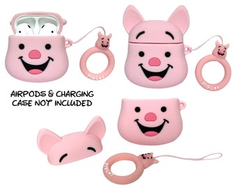 Piglet AirPods Case Cover | AirPods & Charging Case NOT Included | Winnie the Pooh