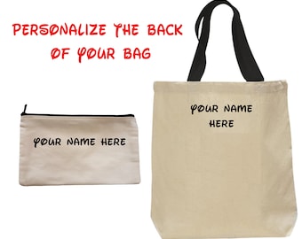 Personalize Your Bag (bag purchased separately - bag not included)