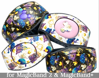 Disney World 50th Anniversary Skin for MagicBand 2.0 or MagicBand+ | Parks Magic Band Decal | Disney Trip Sticker | Fits Child & Adult Band