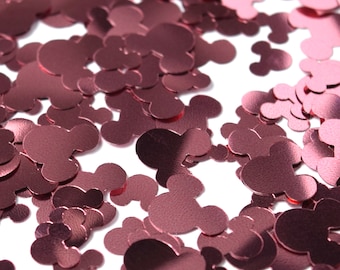 Pink Foil Mickey Mouse Confetti | Pink Foil Mickey Confetti | Mickey Decorations | Disney Confetti | Disney Birthday Party Decorations