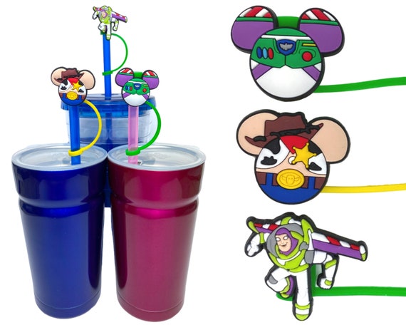 Disney Mickey Holiday Stanley Cup Straw Toppers Set of 4
