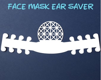 Spaceship Earth Face Mask Ear Saver | Epcot - Disney World | Ready to Ship!