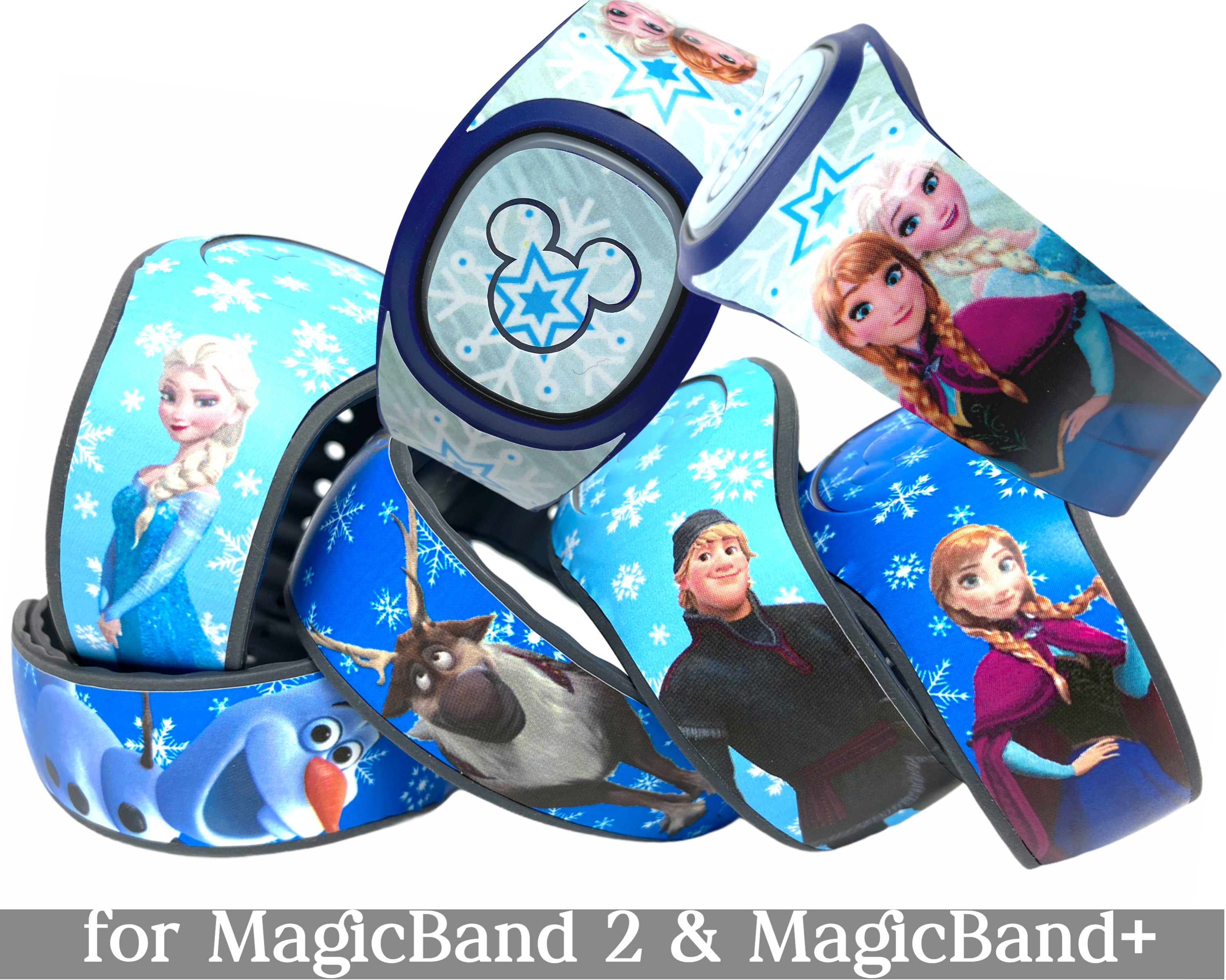 Frozen Skins for Magicband 2.0 or Magicband Elsa, Anna, Olaf, Sven