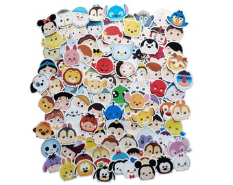 Tsum Tsum Disney Stickers | Vinyl Sticker for Laptop, Scrapbook, Phone, Luggage, Journal, Party Decoration | Assorted Stickers