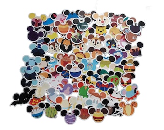 Hidden Mickey Disney Stickers | Vinyl Sticker for Laptop, Scrapbook, Phone, Luggage, Journal, Party Decoration | Assorted Stickers