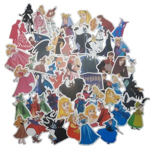 Dornröschen Sticker | Vinyl Aufkleber für Laptop, Scrapbook, Telefon, Gepäck, Journal, Party Dekoration | Verschiedene Sticker