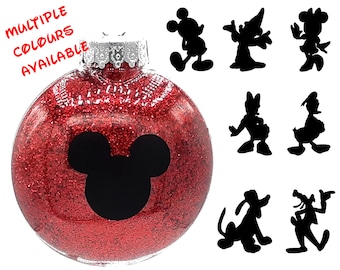 Mickey and Friends Christmas Tree Disc or Ball Ornament