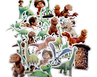 The Good Dinosaur Stickers | Vinyl Sticker for Laptop, Scrapbook, Phone, Luggage, Journal, Party Decoration | Assorted Stickers