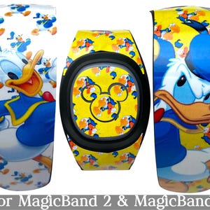 Donald Duck Skin for MagicBand 2.0 or MagicBand+ | Magic Band Decal Decoration | Disney World Trip Vinyl Sticker | Fits Child & Adult Band