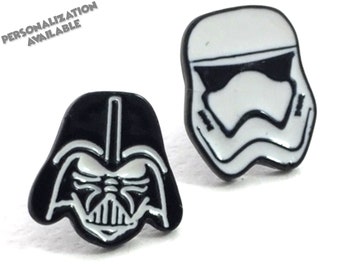 Star Wars Storm Trooper and Darth Vader Earrings | Star Wars Earrings | Storm Trooper Earrings | Storm Trooper Jewelry | Darth Vader Jewelry