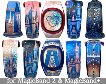 Cinderella Castle Skin for MagicBand 2.0 or MagicBand+ | Magic Band Decal | Disney World Trip | Fits Child & Adult Magic Band | Band Wrap