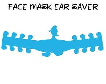 Donald Duck Face Mask Ear Saver | Plastic Mask Extender | Ear Protector | Adjustable Adapter | Mask Clips | Disney Trip | Ready to Ship