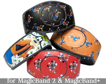 Goofy Skin for MagicBand 2.0 or MagicBand+ | Magic Band Decal Decoration | Disney World Trip Vinyl Sticker | Fits Child & Adult Magic Band