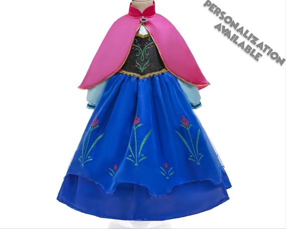 spade Krijgsgevangene Wat Kind Anna Jurk Frozen Princess Kostuum Disney World - Etsy Nederland