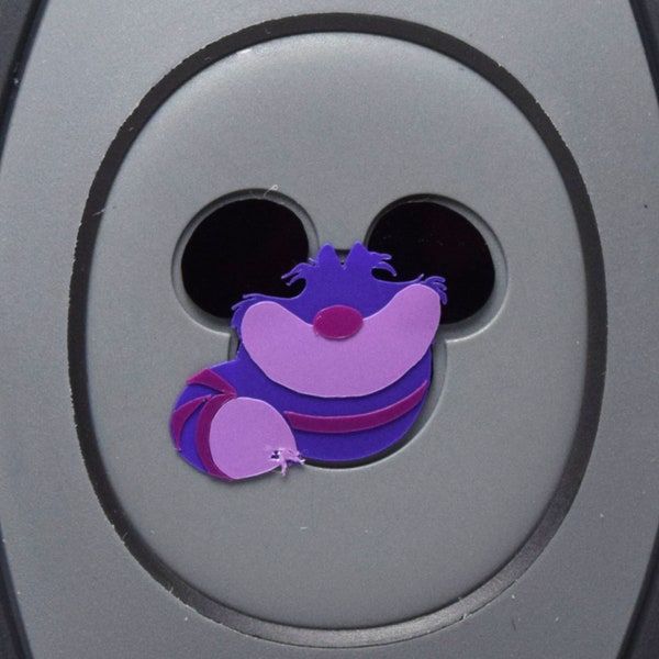 Cheshire Cat Decal for MagicBand 2 or MagicBand+ | Alice in Wonderland Vinyl Sticker for Magic Band Mickey | Decoration Disney World Trip