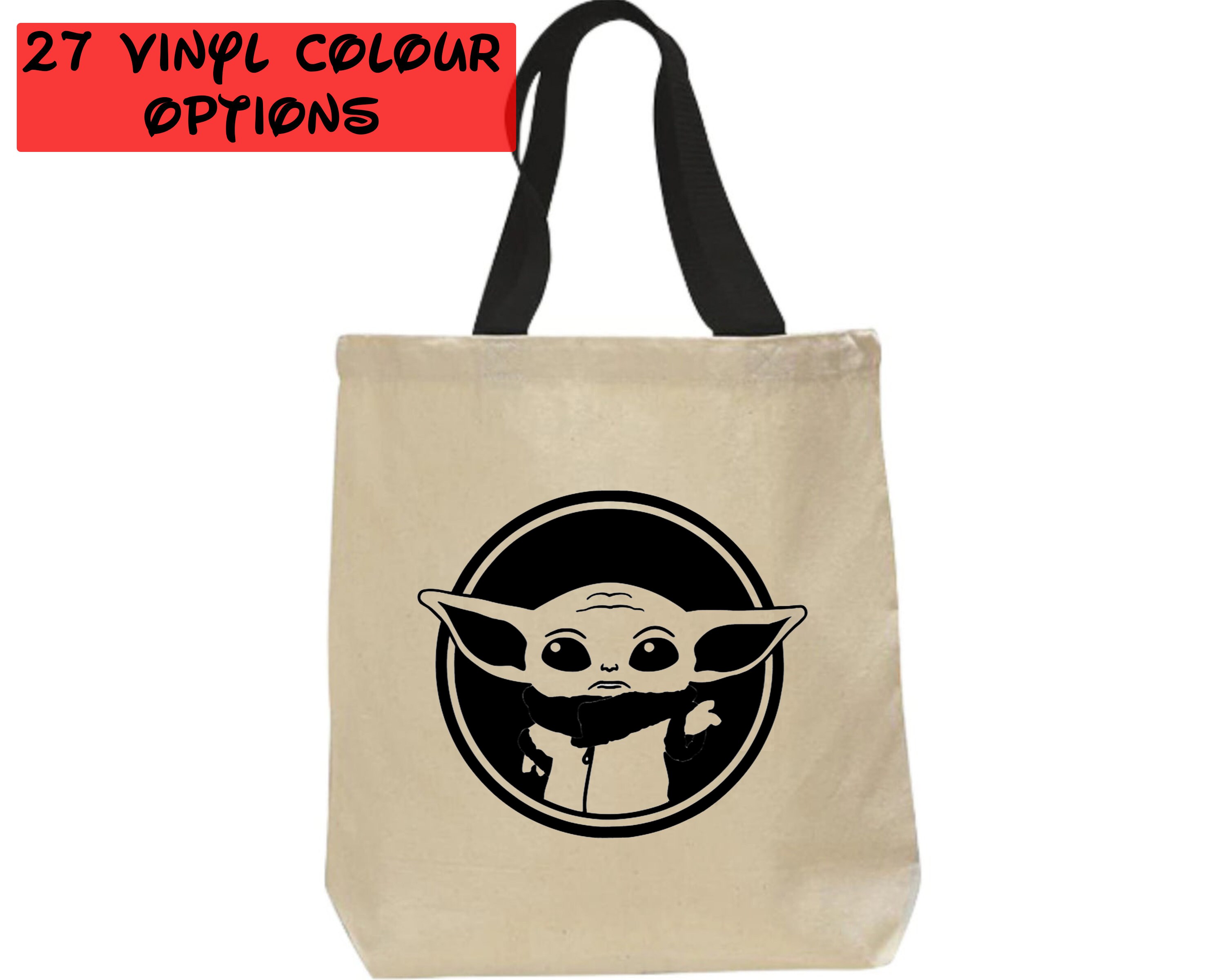 Custom Baby Yoda Tote Bag The Mandalorian Tote Bag Grogu Disney