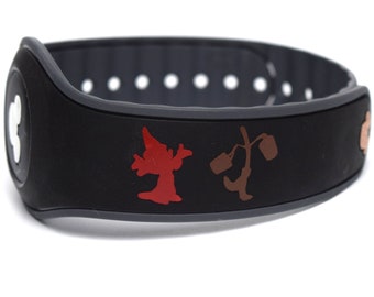 Fantasia Decals for MagicBand 2 & MagicBand+ | Sorcerer's Apprentice Vinyl Sticker for Magic Band | Character Decoration Disney World Trip