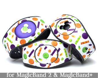 Halloween Candy Skin for MagicBand 2.0 or MagicBand+ | Treats Magic Band Decal | Disney World Trip Sticker | Fits Child & Adult Magic Band