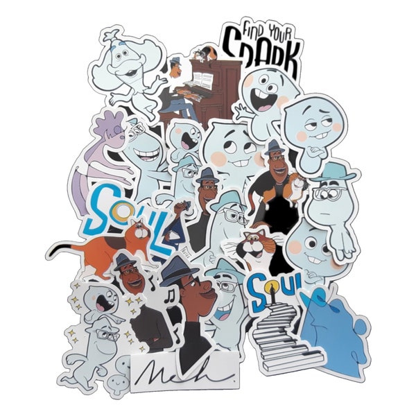 Soul Stickers | Vinyl Sticker for Laptop, Scrapbook, Phone, Luggage, Journal, Party Decoration | Assorted Stickers