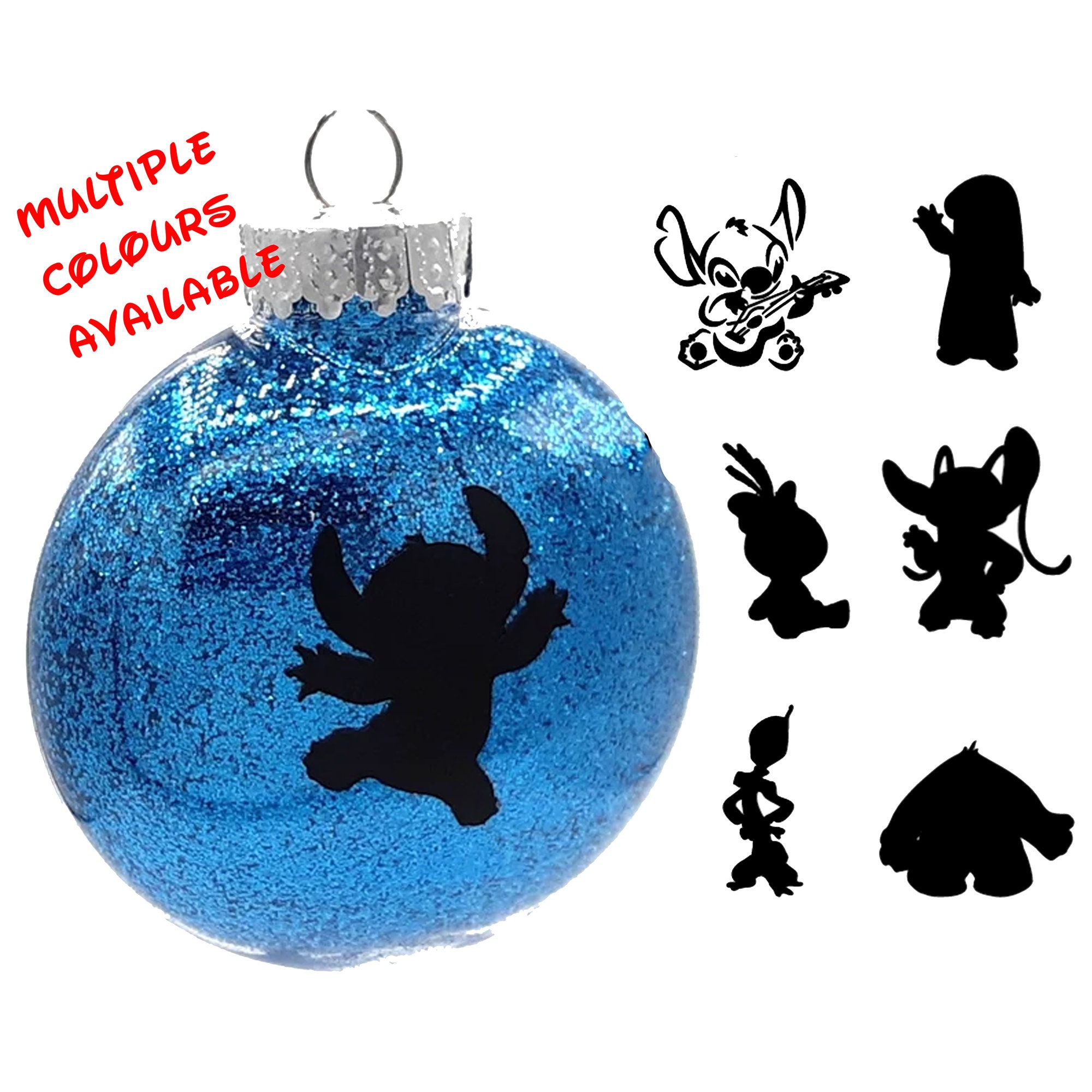 Lilo and Stitch Christmas Tree Disc or Ball Ornament 