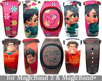 Wreck it Ralph Skins für MagicBand 2.0 oder MagicBand+ | Venellope Magic Band Aufkleber | Passend für Kinder- & Erwachsenenband | Disneywelt